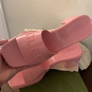 Gucci Jelly Sandals - Pink